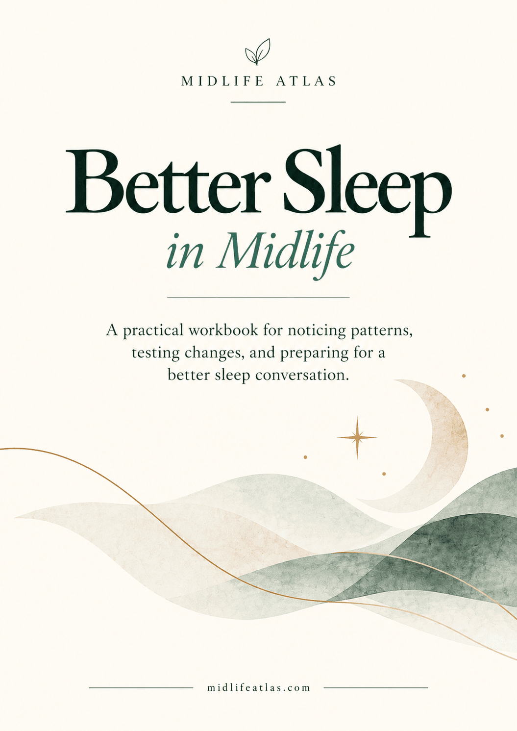 Cover of Better Sleep in Midlife by Midlife Atlas