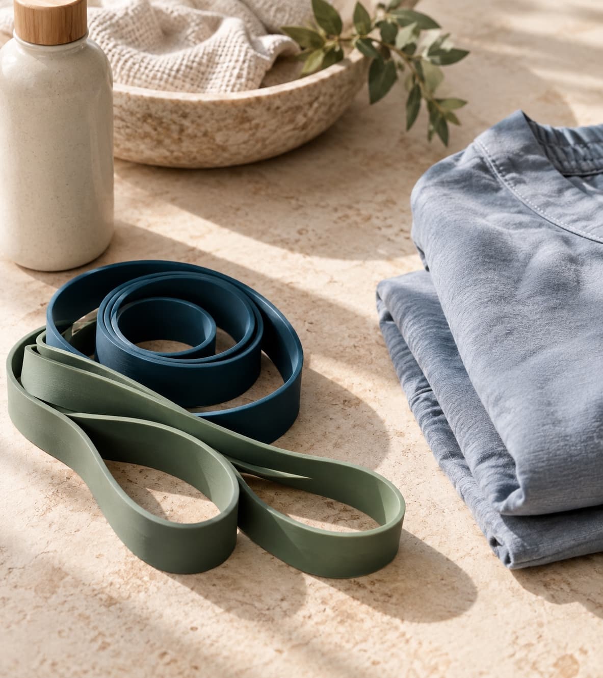 Resistance bands / sleepwear detail